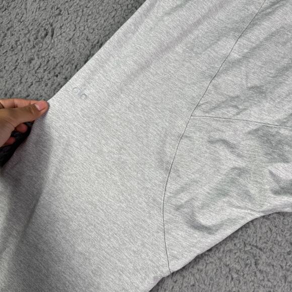 Alo Yoga Conquer Revitalize Pants Mens M Gray Drop Crotch Stretch Performance - Picture 7 of 11